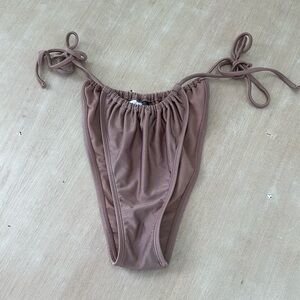 High rise bikini bottom